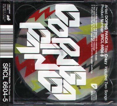 K - DOPING PANDA - Crazy - 日版 CD+DVD - NEW