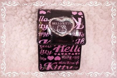 ♥小花花日本精品♥ Hello Kitty好實用多功能時尚滿滿豐富圖黑色萬用置物盒口紅盒