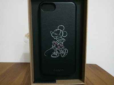 天使熊雜貨小舖~美國COACH 限量 米妮iPhone 手機殼 (iPhone6s,7,8都可使用ㄛ）全新現貨