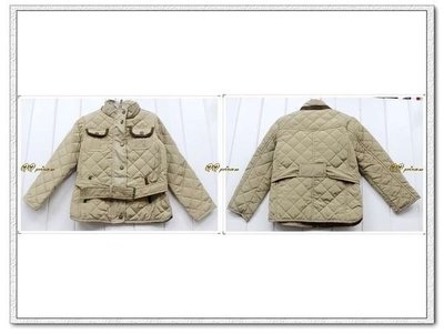 Collection  (Massimo Dutti.)兒童菱格紋駝色外套 5-6t.9-10t特價出清