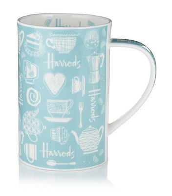 茶藝師 英國哈羅斯Harrods西高地陶瓷杯茶壺骨瓷咖啡杯外貿原單茶杯情侶