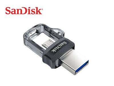 「Sorry」Sandisk Ultra Dual OTG 128G micro USB3.0 隨身碟 SDDD3 透明