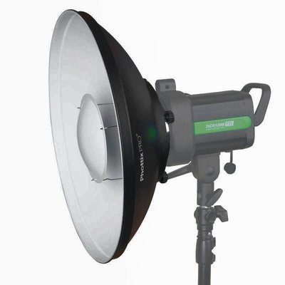 呈現攝影-德國 Phottix Pro雷達罩 42cm白底 附蜂巢罩(片)+柔光布 美膚罩 外拍燈 離機閃 Bowens