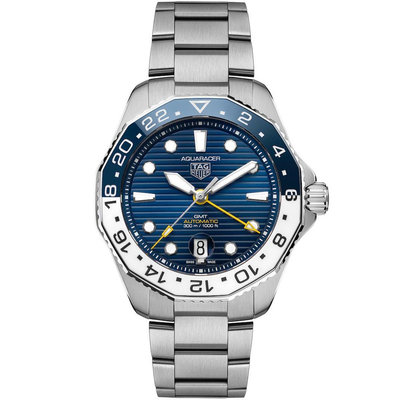 TAG HEUER WBP2010.BA0632 泰格豪雅錶 GMT 機械錶 43mm 競潛系列 潛水錶 鋼錶帶 男錶