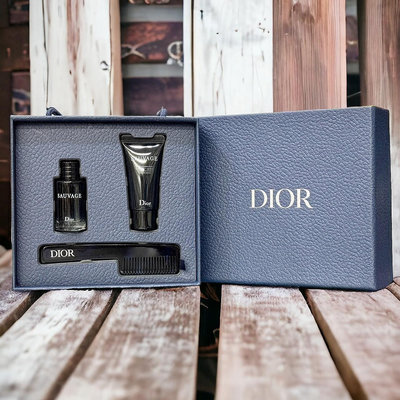 Dior Sauvage 曠野之心 男性淡香水 小香 禮盒 淡香水10ml + 沐浴精20ml + 理容梳 CD 迪奧