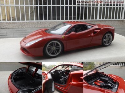 【Maisto 精品】1/18 Ferrari 488 GTB 法拉利 全新 超級跑車~全新現貨特惠價~!!