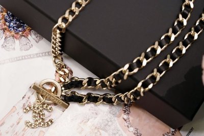 Chanel A96235 Necklace 雙鍊帶 CC 墬飾項鍊