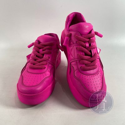 BRAND楓月 VALENTINO 范倫鐵諾 S1G37Y0 粉螢光球鞋 #44 男鞋 休閒鞋 球鞋