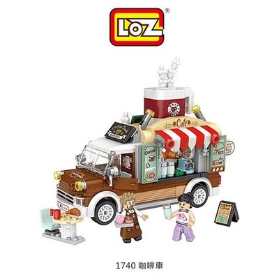 【愛瘋潮】免運 LOZ mini 鑽石積木-1740 咖啡車 玩具