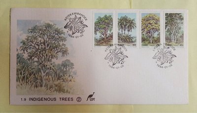 特賣- 西斯凱郵票 1984年  樹木 椰棗 棕櫚 首日封新 外國郵票