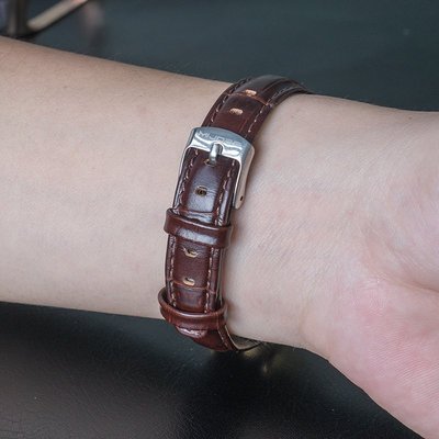 錶帶米布斯 適用于小米手環6/5/4腕帶真皮 小米手環6/5/4表帶皮質NFC版手腕帶編織潮牛皮金屬