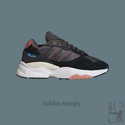 ADIDAS RETROPY F90 休閒 三葉草 復古麂皮 黑粉 拼接 女款 HP9627【Insane-21】