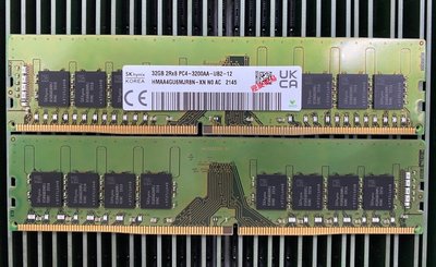 全新SK海力士32G 2RX8 3200AA DDR4 桌機機記憶體 HMAA4GU6AJR8N-XN