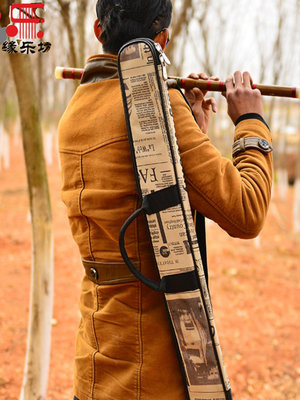 加厚海綿專業便攜笛子包竹笛袋學生竹笛盒兩只裝防水收納保護蕭包