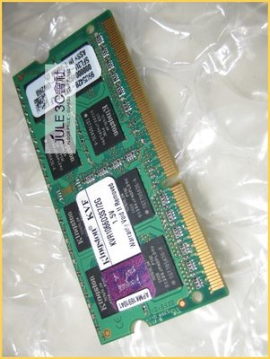 JULE 3C會社-金士頓Kingston KVR1066D3S7/2G DDR3 1066 NB/筆記型 記憶體