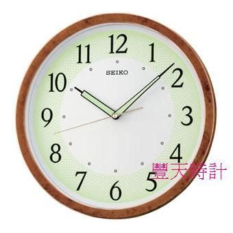 豐天時計【SEIKO】日本 精工 SEIKO 簡約夜光 靜音 掛鐘 QXA472B QXA472 滑動秒針+ 多功能好禮