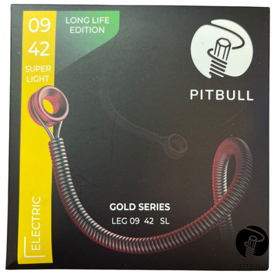 【又昇樂器.音響】土耳其製 Pitbull Gold 系列 LEG 09/42 SL 防鏽塗層 電吉他弦
