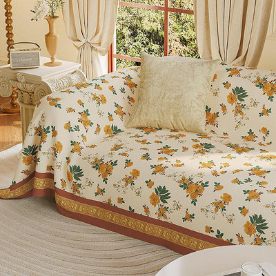 復古美式沙發蓋布巾雪尼爾高級沙發巾四季通用可鋪可蓋全包沙發墊A1