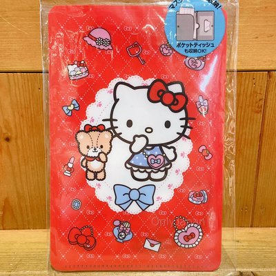 【唯愛日本】4973307529436 兒童 扣式 防塵口罩面紙收納夾 凱蒂貓kitty 小熊 口罩收納夾 收納袋 隨身