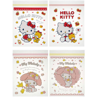 日本 SKATER 三麗鷗 Hello kitty 凱蒂貓 密封袋 夾鏈袋 零食袋 糖果袋 分裝袋 收納袋 分類袋