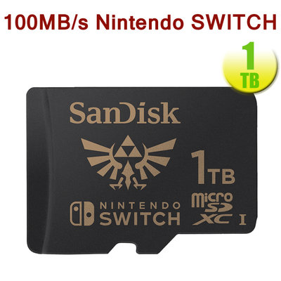 SanDisk 1TB 1T microSD【Nintendo SWITCH】100MB/s U3 任天堂記憶卡