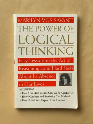 The Power of Logical Thinking.  by Marilyn vos Savant  9780312156275 瑪麗蓮·沃斯·莎凡特