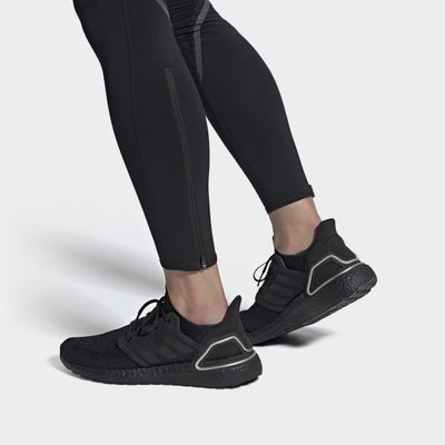 【Dr.Shoes 】Adidas ultraboost 20  全黑 銀 編織 慢跑鞋 男女鞋 愛迪達 FV8333