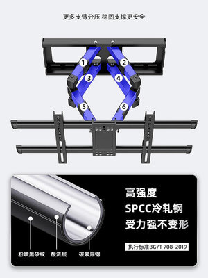 電視機掛架壁掛支架伸縮旋轉掛墻架適用于小米華為海信55/65/75寸熱心小賣家