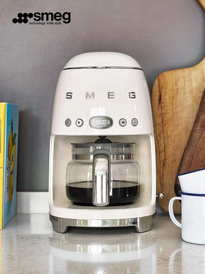 SMEG/斯麥格DCF02美式咖啡機家用復古辦公全自動滴漏式 無鑒賞期