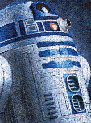 W1000-647 絕版1000片日本進口拼圖 Star Wars 星際大戰  R2-D2 蒙太奇 馬賽克