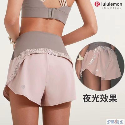 【熱賣精選】LuLu運動短褲透氣Lululemon瑜珈訓練跑步健身褲高腰顯瘦吸汗