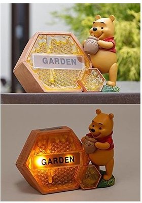 鼎飛臻坊 現貨 Disney 小熊維尼 六角蜂巢 造型 夜燈 擺飾 日本正版