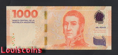 【Louis Coins】B1121-Argentina-ND (2023)阿根廷紙鈔-1000 Pesos