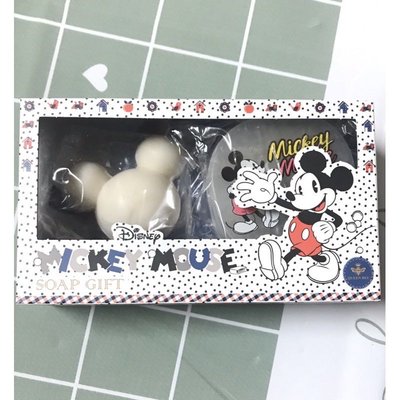 迪士尼Disney 米奇造型香皂旅行組-電影(香皂45g+香皂盒x1)   交換禮物