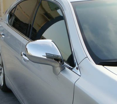 ~圓夢工廠~ Lexus LS600h LS600hl 2006~2009 鍍鉻銀 改裝 後視鏡蓋飾貼 後照鏡蓋飾貼