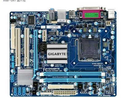電腦雜貨店→技嘉GA-G41MT-D3 (rev. 1.3)主機板 (775 顯示 DDR3  G41)二手良品$500