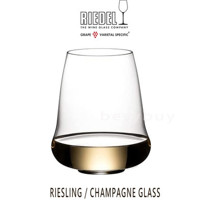 Riedel 無梗酒翼 SL Wings 系列 Riesling 白酒杯 Champagne 香檳杯 硬盒 1入 圓筒裝