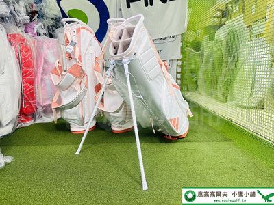 [小鷹小舖] Adidas Golf 3-STRIPES IA2749 高爾夫 女仕 腳架袋 球桿袋 輕巧纖薄立式包