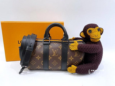 LOUIS VUITTON Monogram Monkey Puppet LV Friends Keepall XS 762712