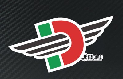 【小韻車材】杜卡迪 Ducati Flying D 安全帽 貼紙 重機 賽車 貼紙 防水 反光貼紙 車貼