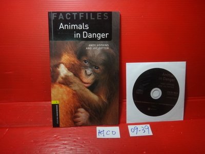 【愛悅二手書坊 09-39】Animals in Danger (內附光碟)