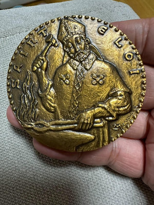 蒂克錢幣-法國1984年鍛造商會 大銅章 直徑62.5mm錢幣 收藏幣 紀念幣-1728