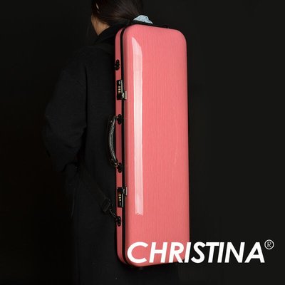 【臺灣優質樂器】小提琴琴盒 VB94-44 粉色長方形小提琴盒子 玻璃鋼碳纖維 44尺寸