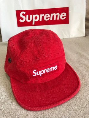 SUPREME Supreme Cap 帽子 紅色 現貨在台 厚布款 五分割 水洗 帽側排氣孔 全新正品 美國官網購入  現貨在台