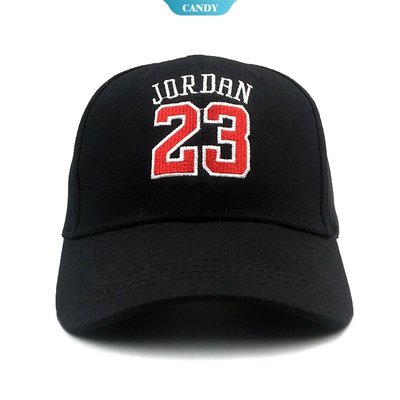 Jordan 23 刺繡黑色嘻哈籃球帽男士女士成人戶外休閒可調太陽帽-KK220704