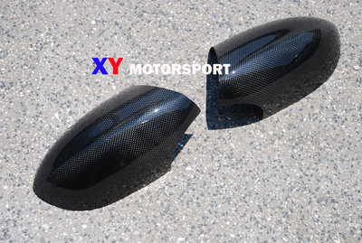 XY MOTORSPORT BMW E9X M3 E82 1M 專用款 CARBON/直紋 貼式 後視鏡蓋