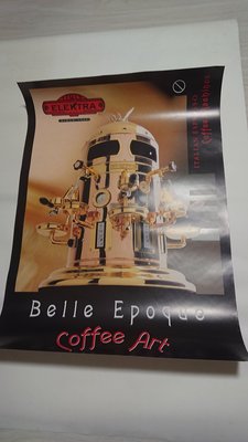 ELEKTRA coffee art 頂級義大利咖啡機原廠咖啡藝術海報寬68高98全新高品味咖啡館的專業海報