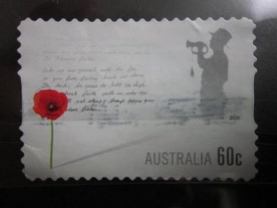 (Z19)外國郵票 澳洲郵票 剪影郵票 1枚