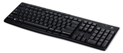 【鳥鵬電腦】logitech 羅技 K270 無線鍵盤 Unifying 八個熱鍵 防濺灑鍵盤 全尺寸配置 曲線型空白鍵