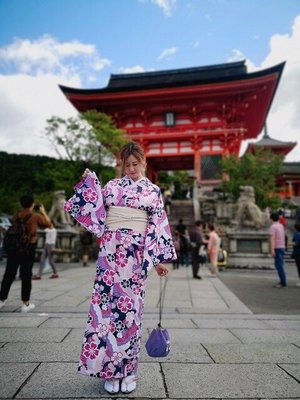03日本和服女日式改良和服浴衣日本旅遊和服仙鶴柄
